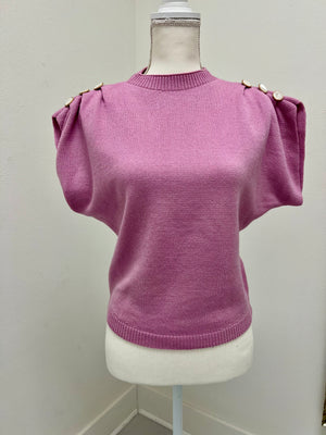Lilac short sleeve sweater